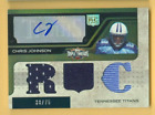 New Listing2008 Triple Threads #108 Chris Johnson AUTOGRAPHED Rookie Triple Jersey 30/75