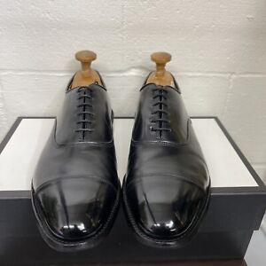 Allen Edmonds Park Avenue 5615 Black Leather Cap Toe Oxford Shoes Size 8 EEE