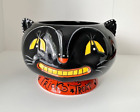 Johanna Parker Black Cat Candy Bowl, Trick or Treat, Carnival Cottage, 2020