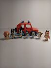Mixed Lot Bluey Toys 6 Figures And Heeler Family 4WD Vehicle