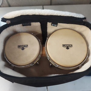 Used Latin Percussion Matador Series Wood Bongos - Natural/Chrome M201-AWC