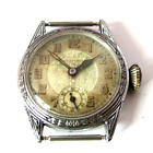 VINTAGE 1930'S SWISS BEDFORT 6'J MILITARY MANUAL WIND WRISTWATCH FOR PARTS