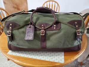Vintage ORVIS  Gokey Battenkill Canvas Leather Duffle Bag 23