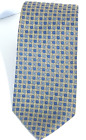 Brooks Brothers Necktie 346 Champagne Gold , Blue and Light Blue Geometric 59L
