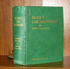 BLACK'S LAW DICTIONARY With Guide to Pronunciation 1957 Hardcover Fourth Edition