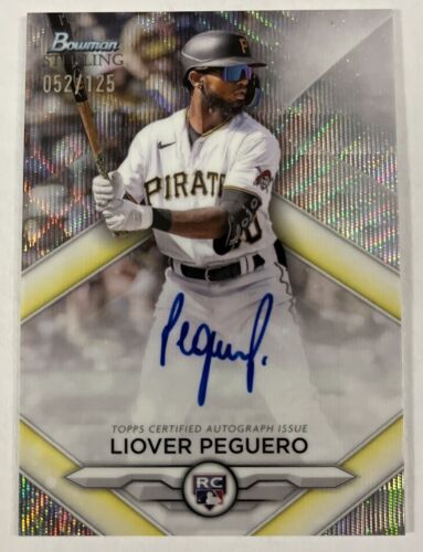 2023 Bowman Sterling Liover Peguero WAVE REFRACTOR RC AUTO /125