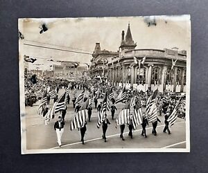 Vintage Chicago Tribune Press Photograph Military Parade 8”x 10”