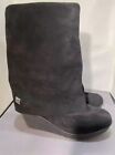 Bearpaw boots Women’s size 10 black suede lined