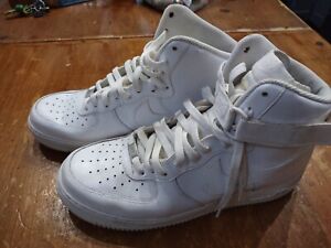 Nike Air Force 1 High Triple White 315121-115 Athletic Fashion Shoes Mens 11.5