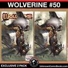 [2 PACK] WOLVERINE #50 UNKNOWN COMICS GABRIELE DELL’OTTO EXCLUSIVE VAR (05/29/20