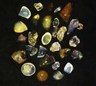 104 Ct Natural Oil Fire Opal Play Of Color Certified Gemstone Rough Lot