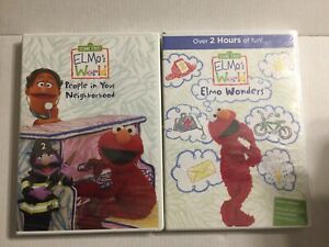 2 New Sesame Street DVDs Sealed - Elmo's World