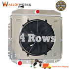 4 Row Radiator+Shroud Fan+Relay For 1953-1956 Ford F100 F250 F350 Truck V8 (For: More than one vehicle)
