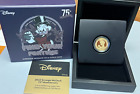 New Listing2022 Niue Disney Scrooge McDuck 75th Anniversary Coin 1/4 oz GOLD Proof