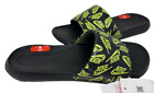 Nike Men's Victori One Slide Print Sandals Volt/Black #CN9678-010 Size:12 205OQ