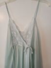 Vintage Gilead Nightgown Womens Small Blue Lace Nylon Bridal Honeymoon Lingerie