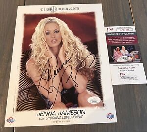 Hot Sexy Jenna Jameson Signed 8x10 Photo Authentic Autograph JSA