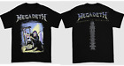 1992 Megadeth Countdown To Extinction Tour Black T-Shirt Double Side NP1404