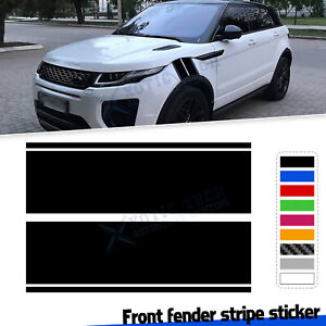 Vinyl Fender Hash Stripes Racing Decals Stickers Tape For Jeep Land Rover Jaguar