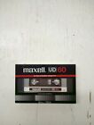 Maxell UD 60 Cassette Tape Blank Ultra Dynamic NEW Sealed