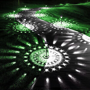 6Pack Solar Power Landscape Lights LED Outdoor Garden Yard Pathway Lawn Art Lamp