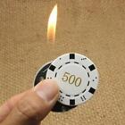 Poker Chip Shaped Butane Flame Lighter Metal Lighter For Men Gadget With NO GAS