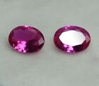 2 PCS Natural Pink Ceylon Sapphire Rare Loose Gemstones Certified Oval Cut Lot