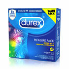 Durex Pleasure Pack Assorted Condoms Natural Rubber Latex Condoms 42 Count