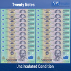 BUY 10 MILLION VIETNAM DONG =20 x 500 000 Vietnamese Dong Currency -VND Banknote