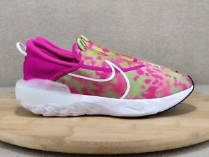 Nike React Flow GS Size 6Y Women's Sz 7.5 Shoes Pink Slip On Sneakers DD3724-601