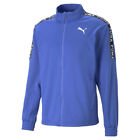 Puma Fit Lightweight Pwrfleece Full Zip Training Jacket Mens Blue Casual Athleti