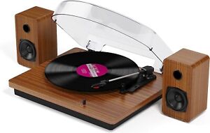 Bluetooth Record Player with External Speakers 3 Speed Turntable Vinyl to MP3