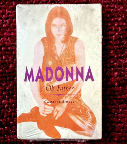 MADONNA SEALED OH FATHER RARE CASSETTE TAPE SINGLE LIKE A PRAYER ORANGE COVER LP