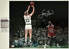 Larry Bird Autograph Signed Boston Celtics Vs Michael Jordan 16x20 Photo JSA
