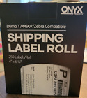 New ListingOnyx Products Shipping Labels for Dymo 1744907/Zebra Printers-NEW-250 on a Roll