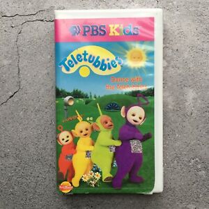 Teletubbies Here Come The Teletubbies Clamshell Case PBS Kids VHS Movie