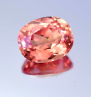 6.00 Ct Natural Padparadscha Sapphire Oval Certified Flawless Loose Gemstone
