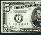 $5 1928 A (( CHICAGO )) Federal Reserve Note ** PAPER CURRENCY AUCTIONS