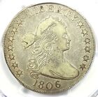 1806 Draped Bust Half Dollar 50C Coin - Certified PCGS VF Details (Very Fine)