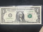 New ListingVery Low Fancy Serial Number Star Note $1 One Dollar Bill, #G00009796