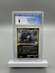 Pokémon TCG Honchkrow G 77/127 LV.47 Reverse Holo Platinum VLP 2009 CGC 9