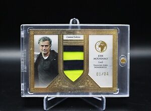 2019 Futera Unique Coach Limited Edition Jose Mourinho Gold Frame GU Patch 01/04