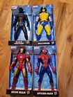 Hasbro Marvel Action Figures Spider-Man, Iron Man, Wolverine, Black Panther NEW