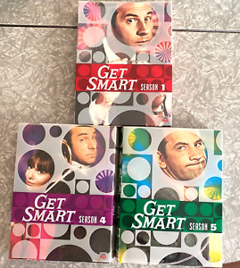 Get Smart DVD Boxset Lot Season 1 4 & 5 2008 Slipcase Bonus Features Clean Discs