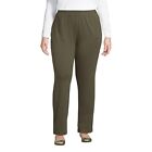 Lands' End Women's Sport Knit High Rise Elastic Waist Pull On Pants Large 14-16
