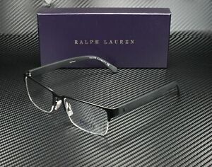 Ralph Lauren Polo PH1164 9038 Matte Black Rectangle Men's 56 mm Eyeglasses