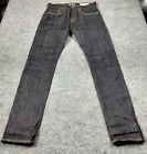 Gap Selvedge Jeans Men 29x32 Blue Denim Pants Slim Straight Japanese Button Fly*