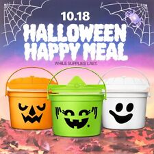 2022 McDONALD'S Halloween Bucket Pail Classic Boo Buckets HAPPY MEAL TOYS or Set