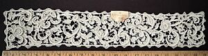 19th C. Point Colbert/Gros Point needle lace panel COLLECTOR