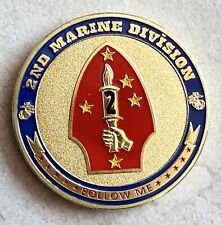 US MARINE CORPS - 2nd MARINE DIVISION Challenge Coin